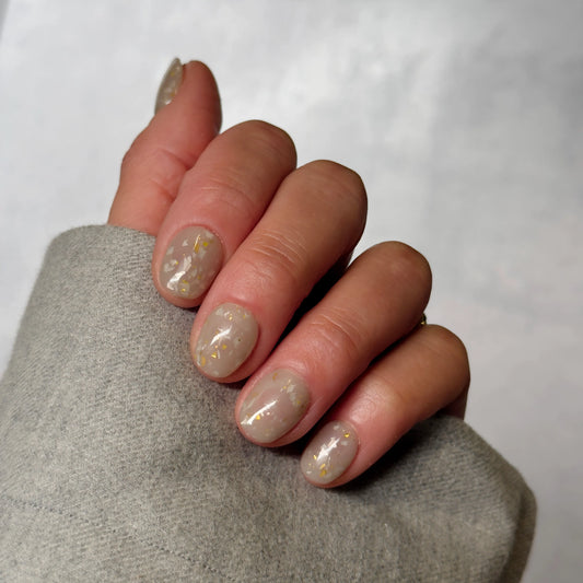 Glittering Greige - Noho Nails