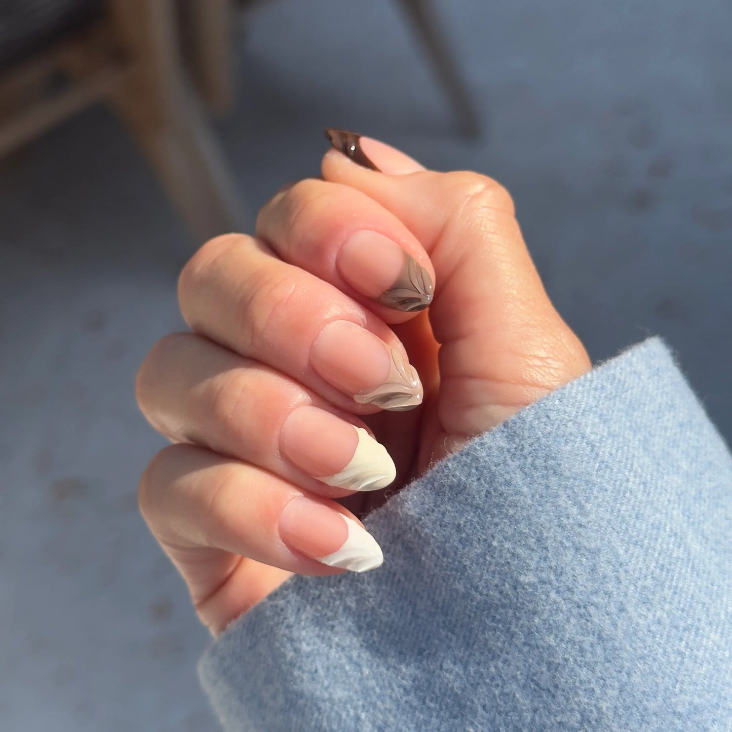 Ombre Frenchies - Noho Nails