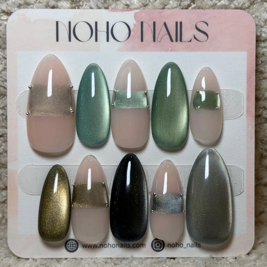 Emerald Inlay - Noho Nails