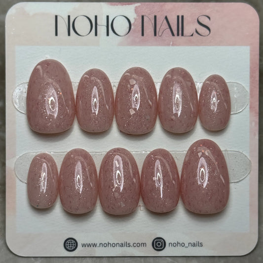 Muted Red Knit - Noho Nails