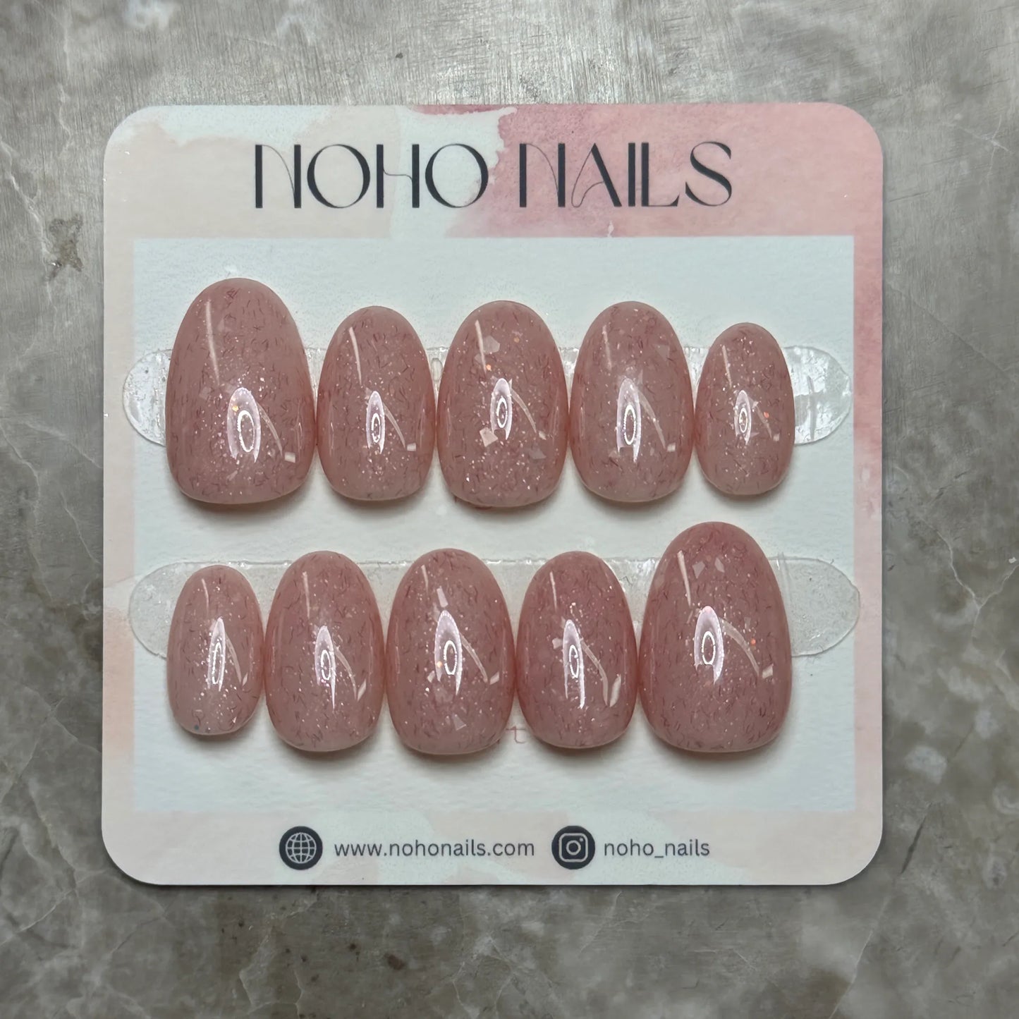 Muted Red Knit - Noho Nails