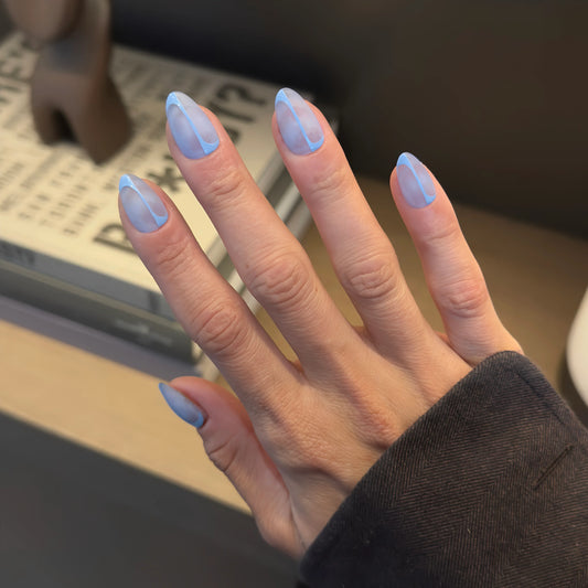 Frosted Waves - Noho Nails