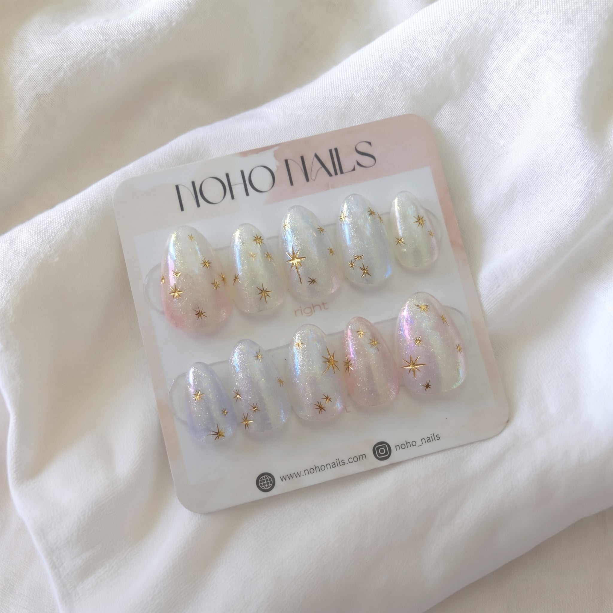 White Starry Light - Noho Nails