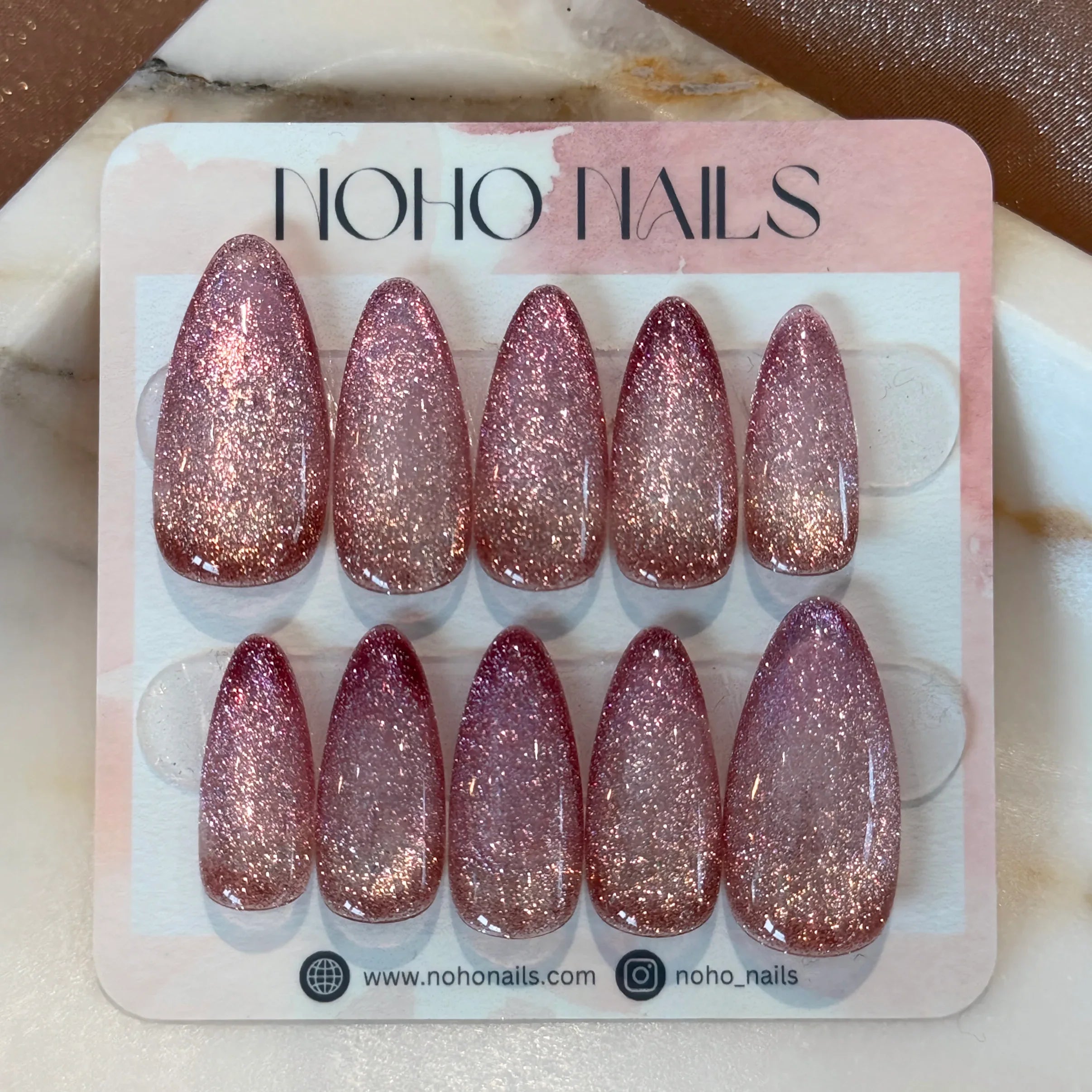 Pinking of Sparkle - Noho Nails