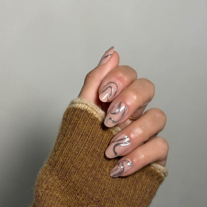 Chrome Contour - Noho Nails