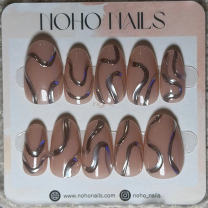 Chrome Contour - Noho Nails