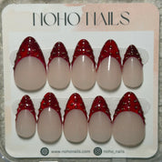 Studded Scarlet - Noho Nails