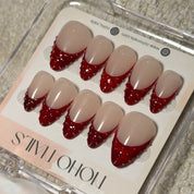 Studded Scarlet - Noho Nails