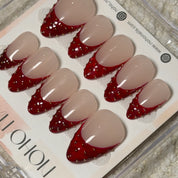 Studded Scarlet - Noho Nails