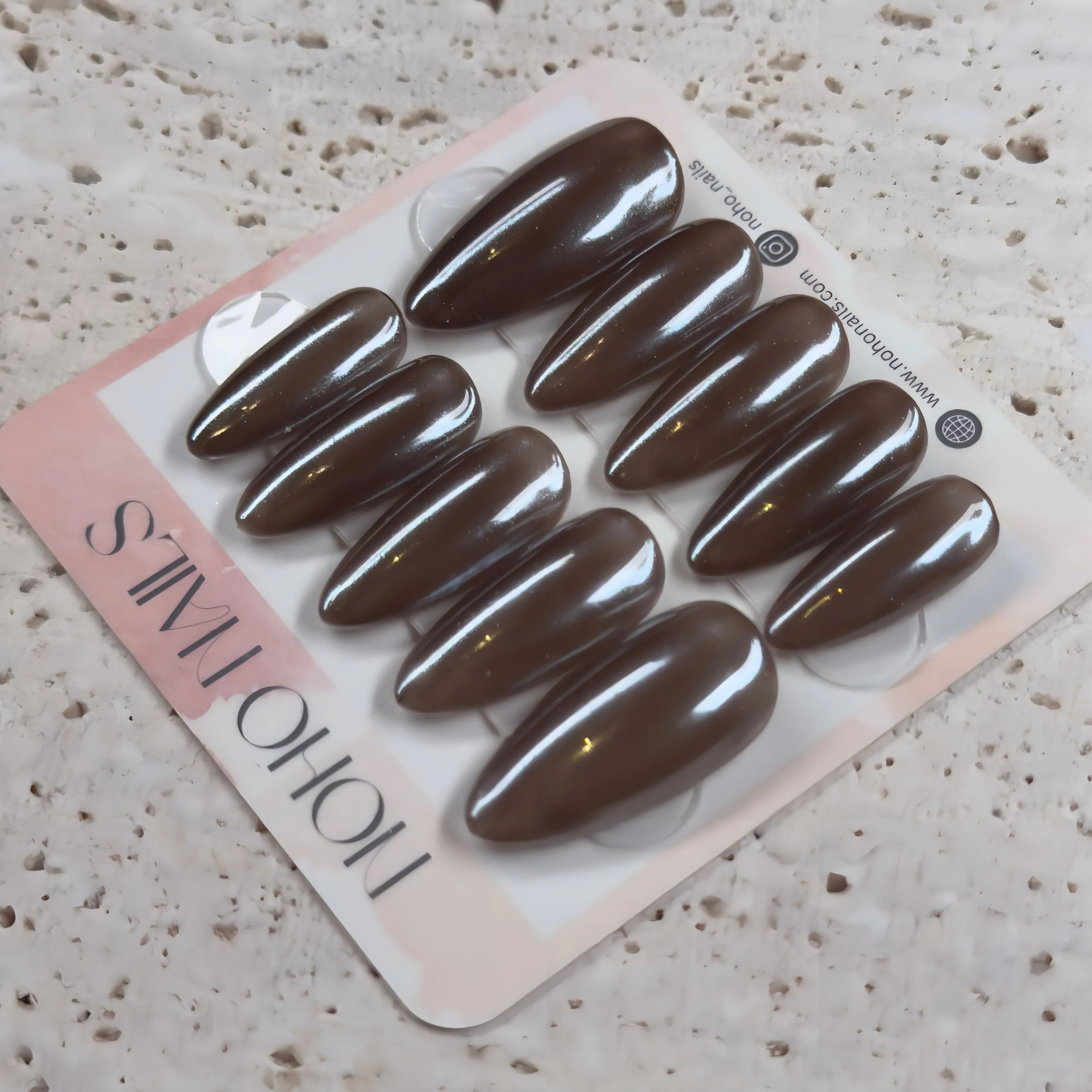 Chrome Brownie - Noho Nails