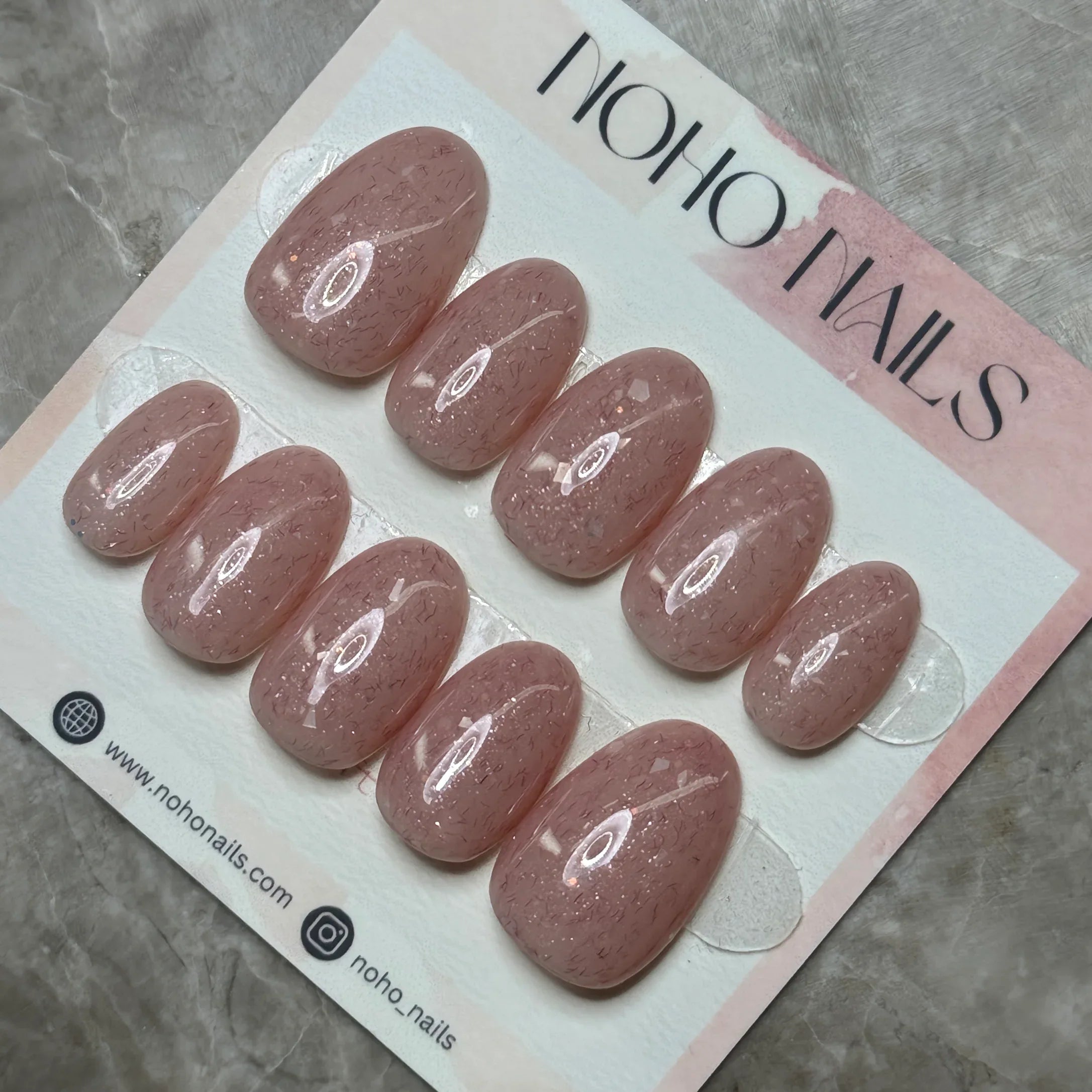 Muted Red Knit - Noho Nails