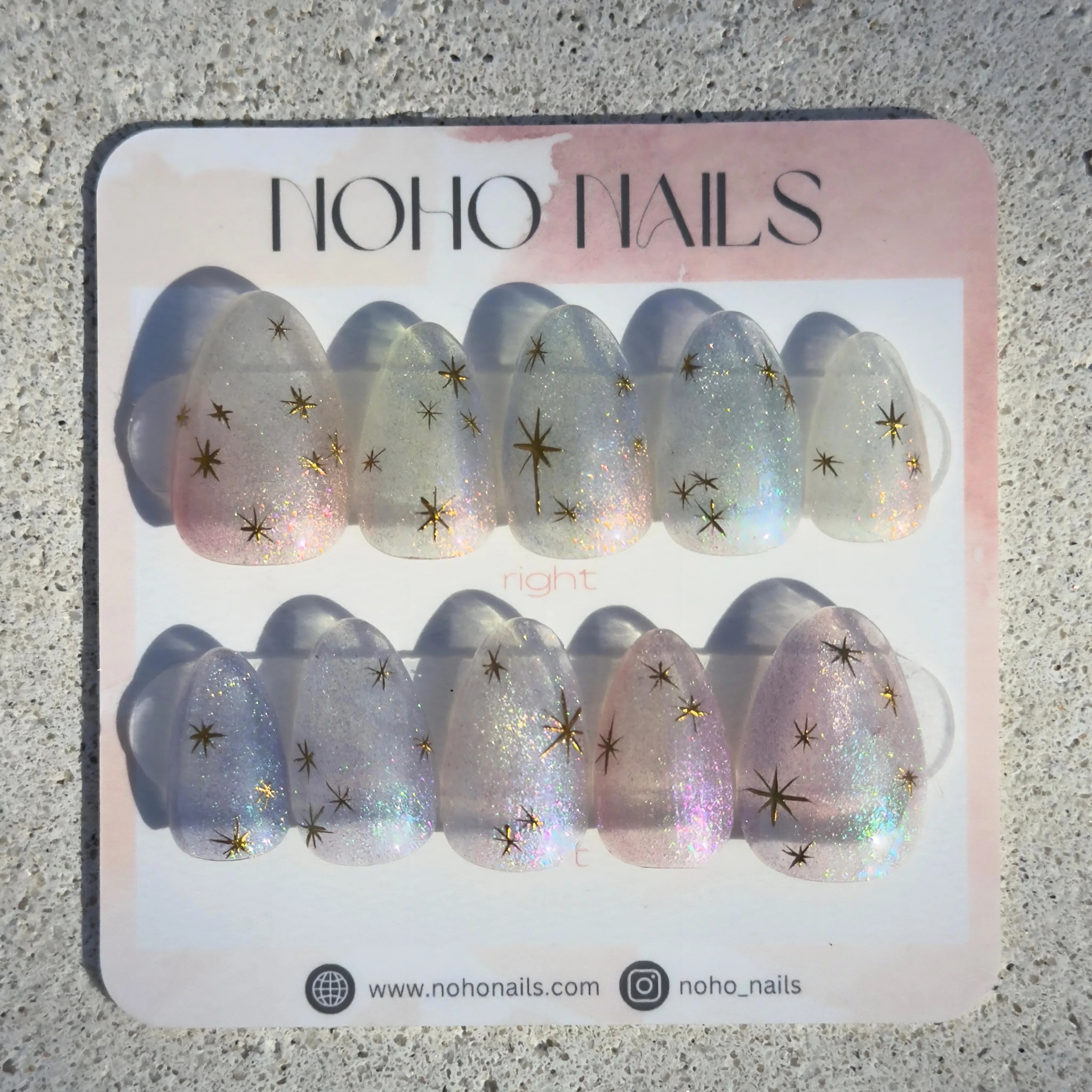 White Starry Light - Noho Nails