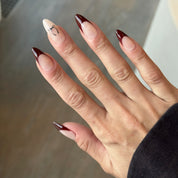 Bordeaux Bows - Noho Nails