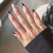 Bordeaux Bows - Noho Nails