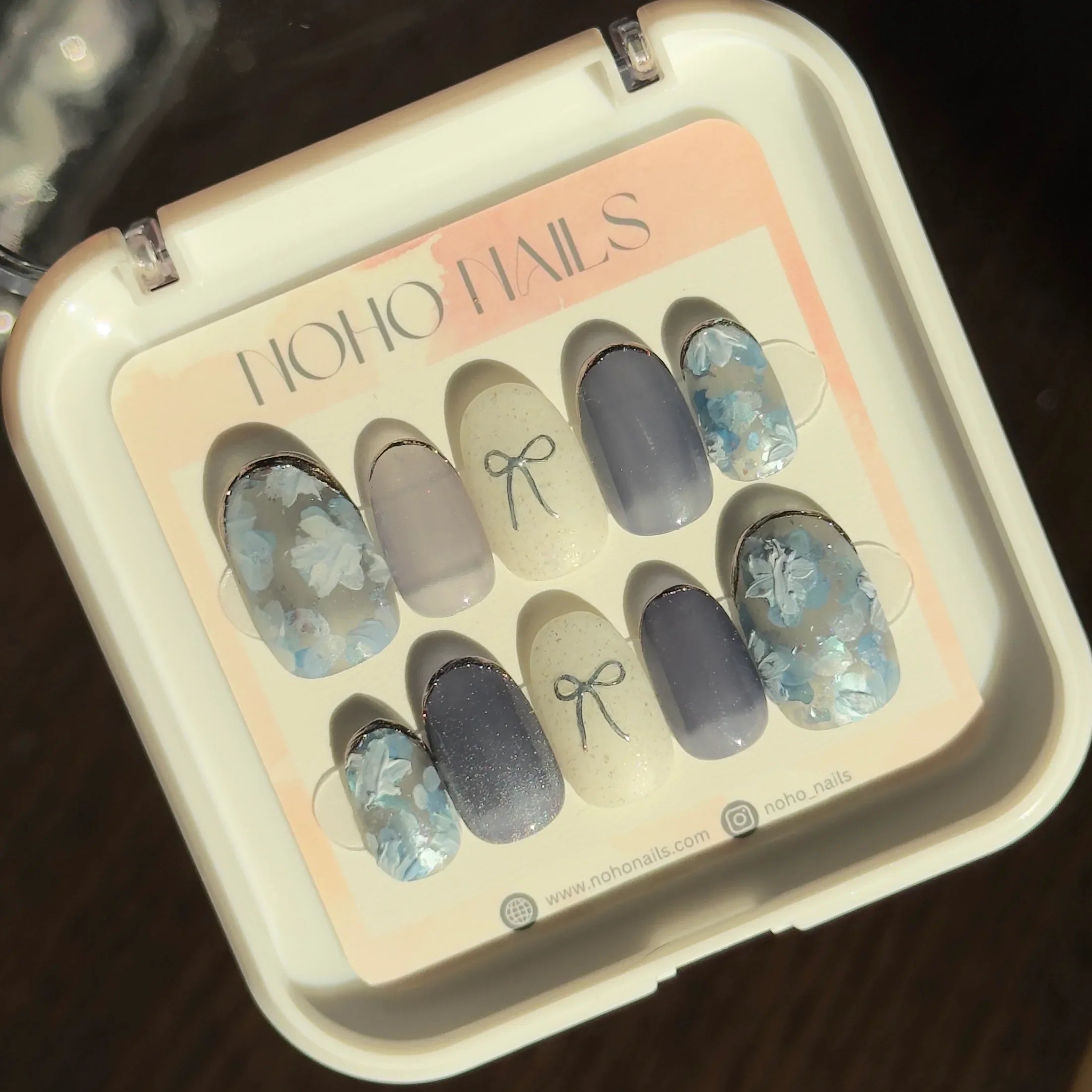 Frosted Florals - Noho Nails