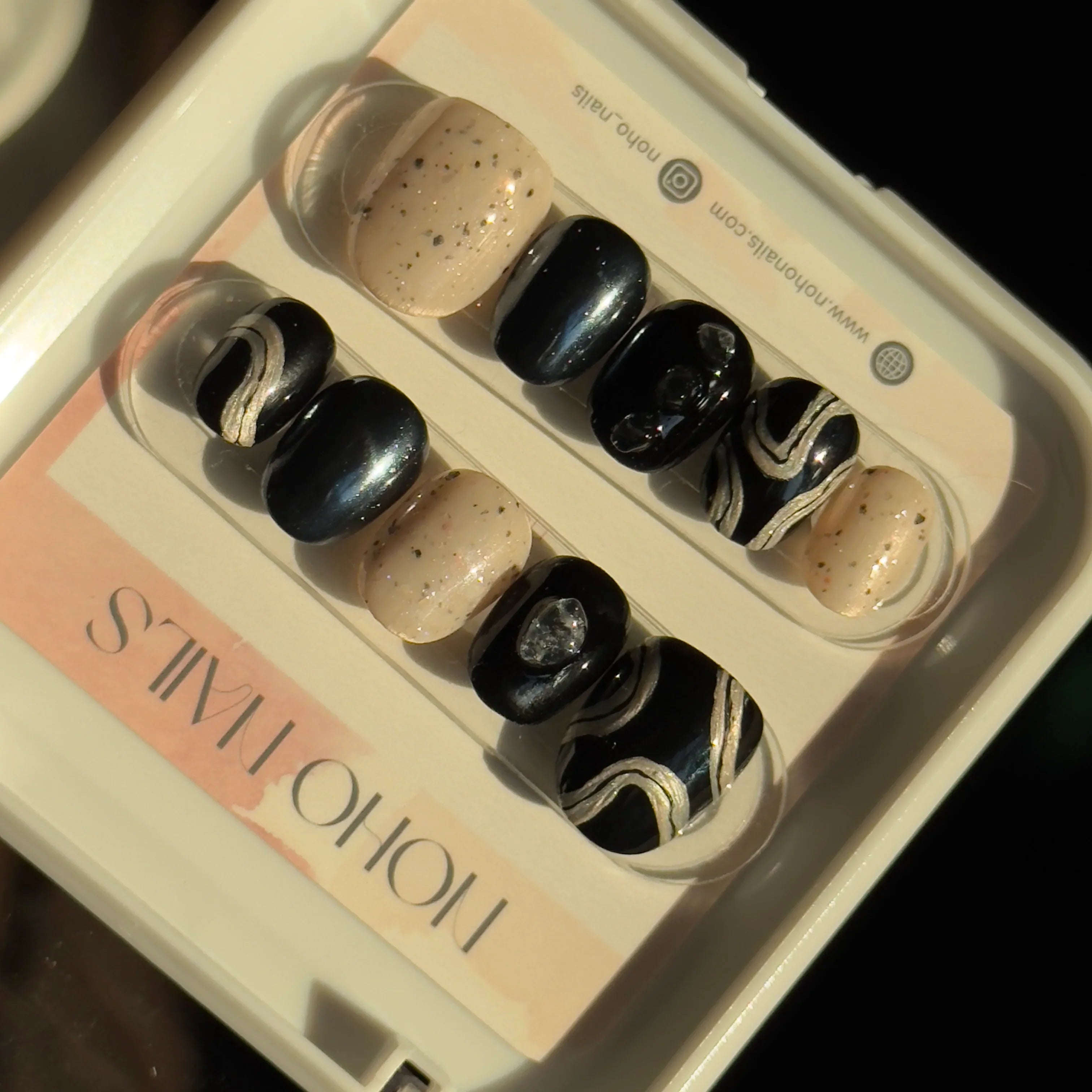 Ebony and Ivory - Noho Nails