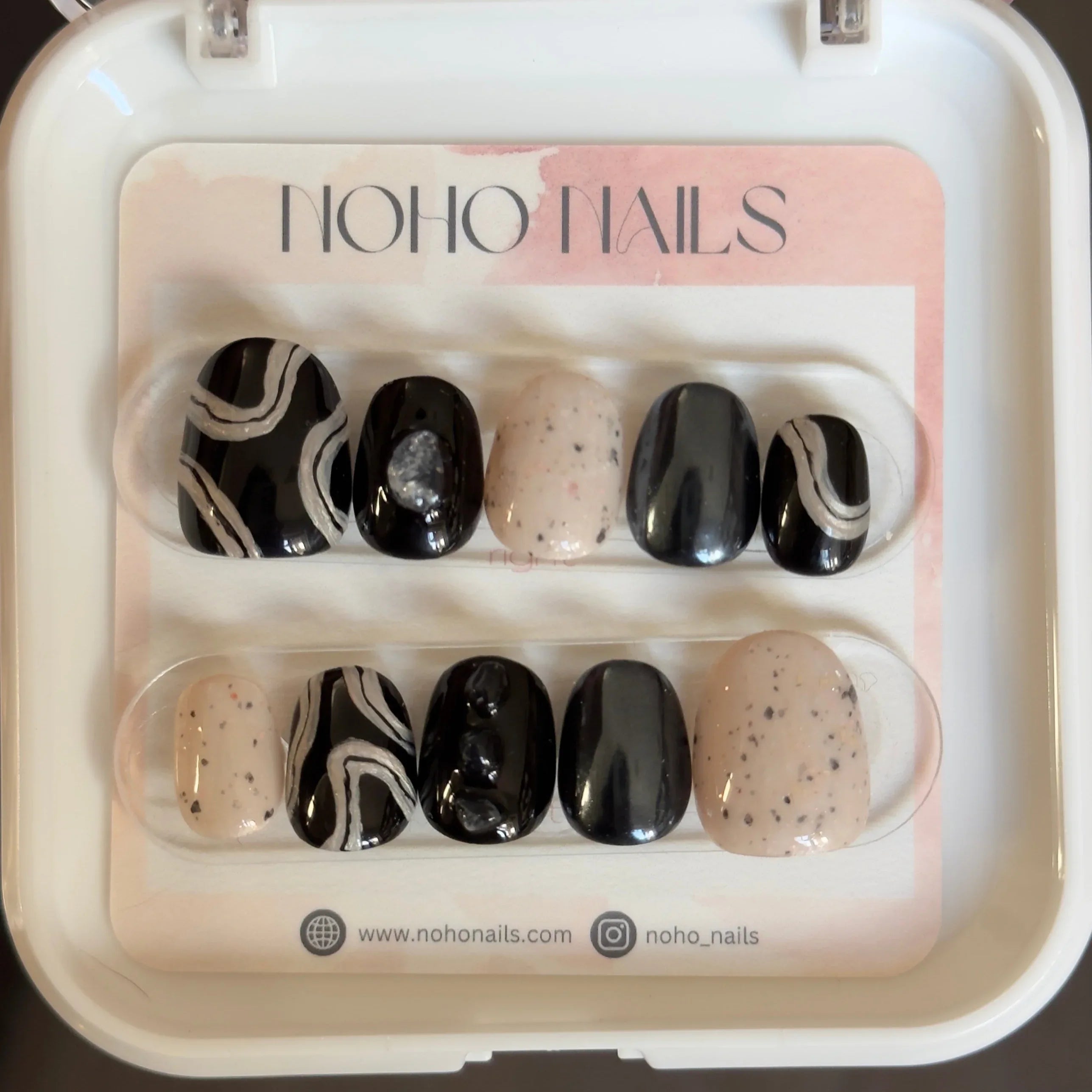 Ebony and Ivory - Noho Nails