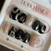 Ebony and Ivory - Noho Nails