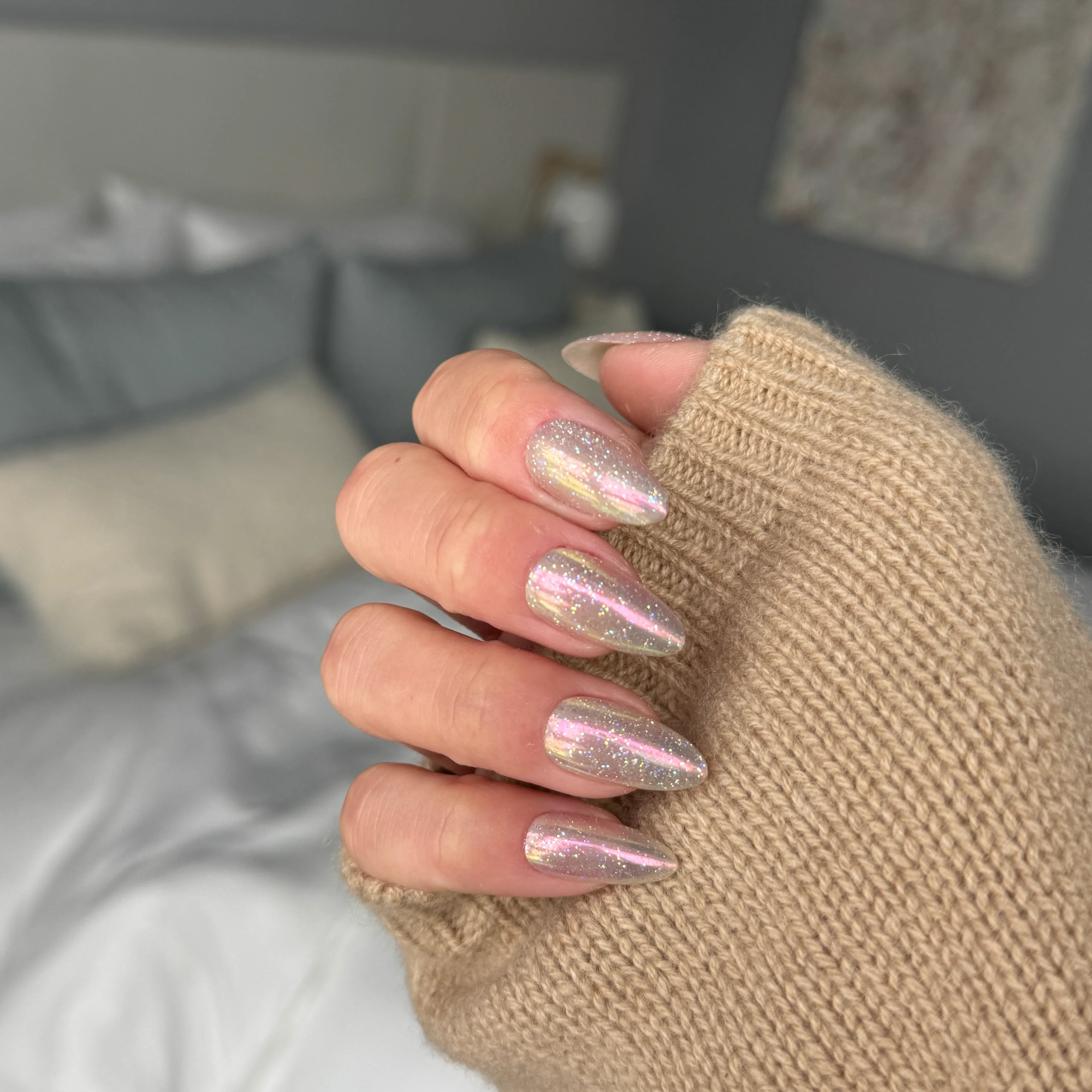 Beige Flag Reflections - Noho Nails