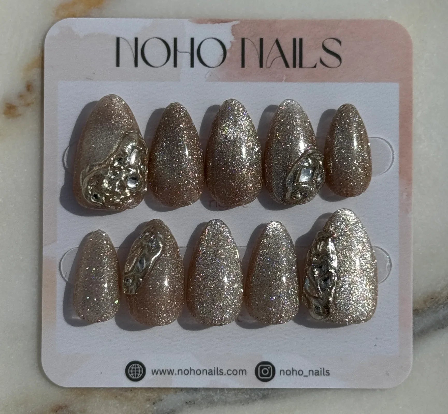 Gold on Gold - Noho Nails