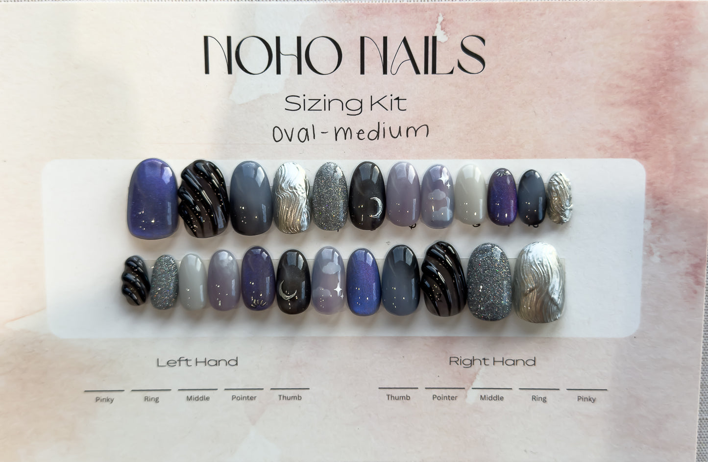 Ready to Wear Sizing Kit with Nail Art