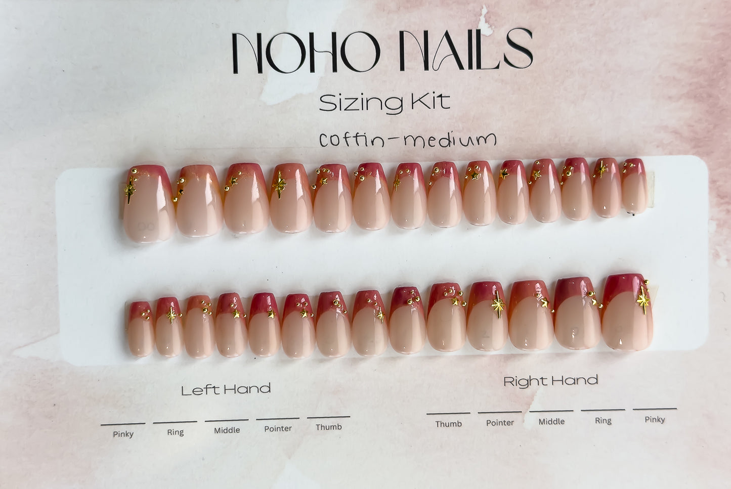 Ready to Wear Sizing Kit with Nail Art